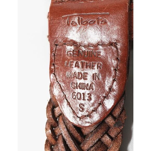 2 Leather Belt Talbot Chicos Womens Size Small Brown Plaited Skinny Bundle - Picture 10 of 15